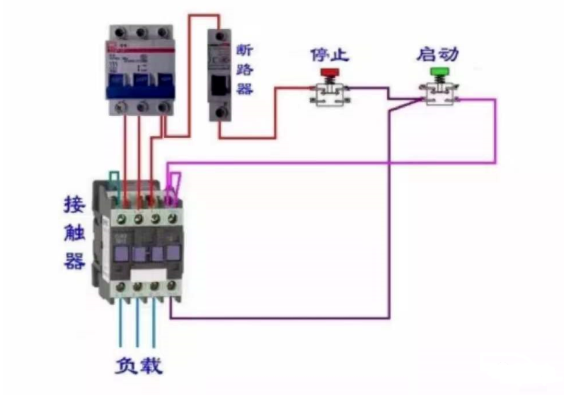3 Phase Contactor Wiring Diagram Start Stop