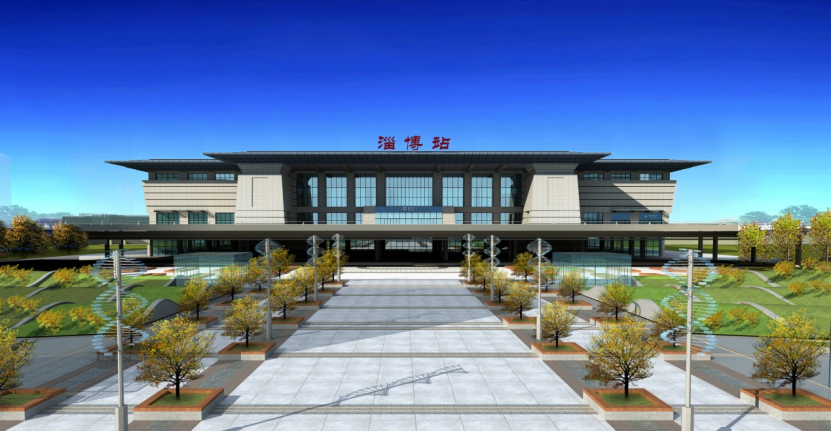 淄博站新建南站房施工进入冲刺阶段