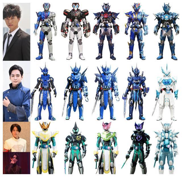 三位令和假面骑士二骑进化历程汇总 蓝白色主流配色 大二待遇最差
