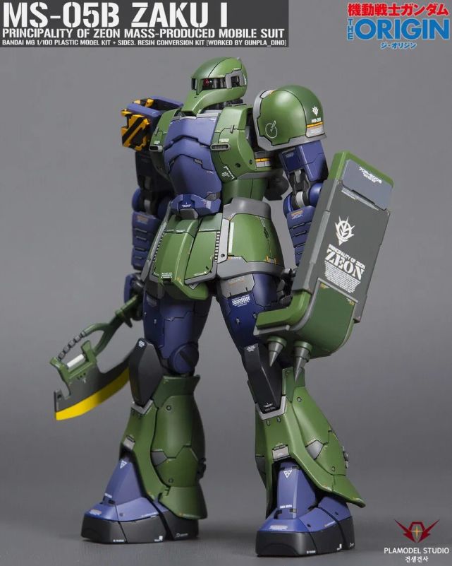 mg 扎古1gk改件制作,细致分色涂装