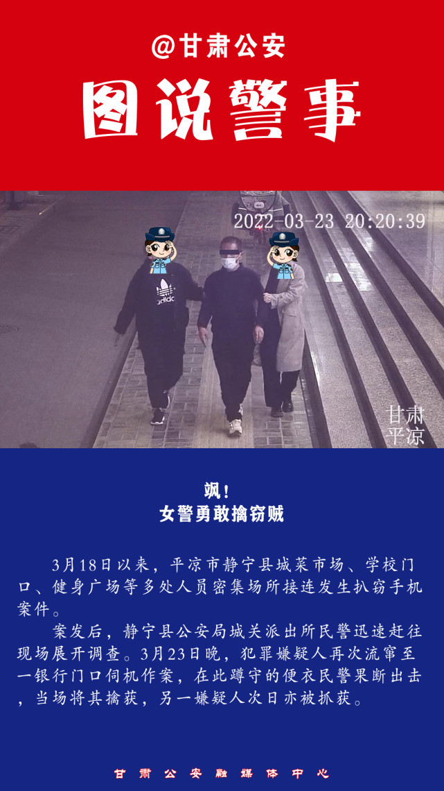 女警勇敢擒窃贼