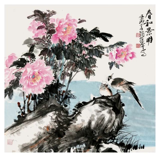 四季芬芳翟俊峰花鸟画欣赏