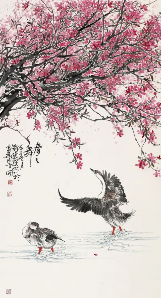 四季芬芳翟俊峰花鸟画欣赏