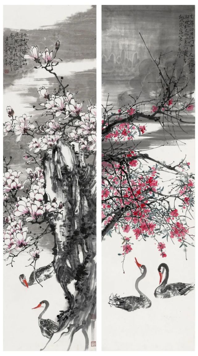 四季芬芳翟俊峰花鸟画欣赏