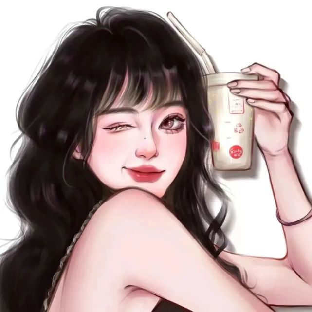 女生動漫頭像ins高級質感|手繪簡約美麗