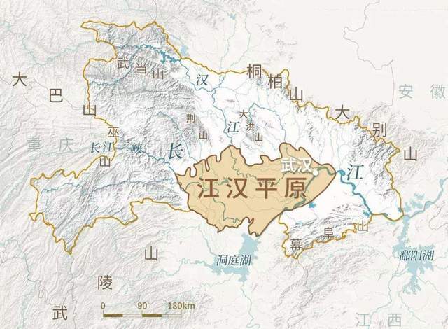 湖北省的地形西部多山地东部多平原地势西北南三面高中部低平