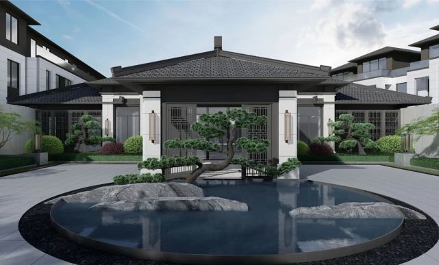 临安青云府:三进院落|递进归家!一脉苕溪惟此合院!