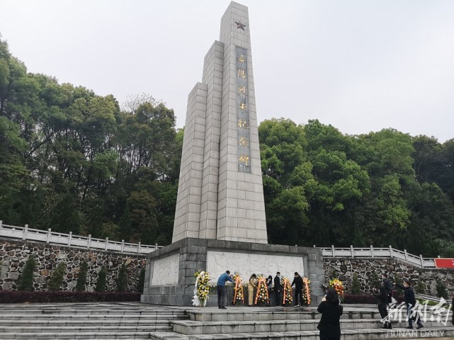 益阳:党员干部赴烈士纪念广场开展集中祭扫
