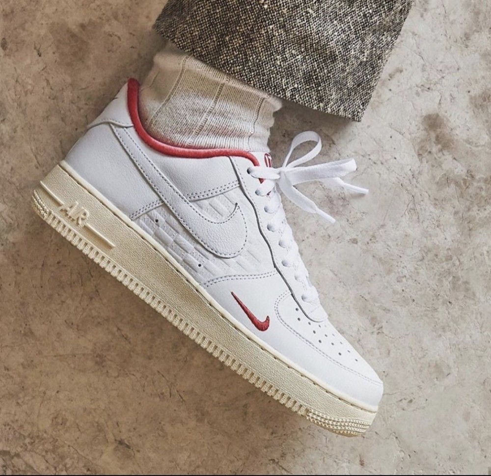 春季明星同款nike af1空军一号红白插图4