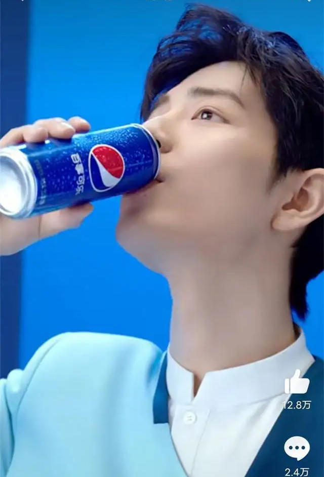百事可乐官宣代言人肖战,有三种口味,喝了就上头