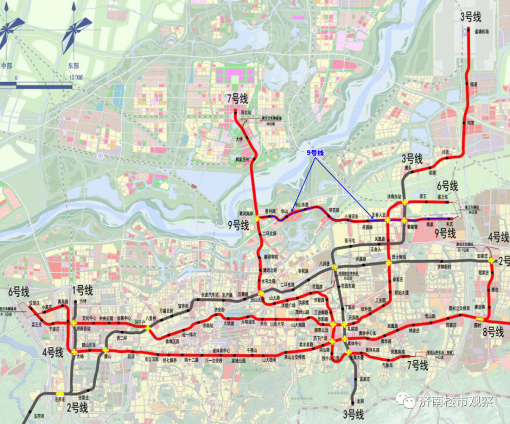 济南9号地铁线,增加1站点!东站7站,华山3站,华山北2站_腾讯新闻
