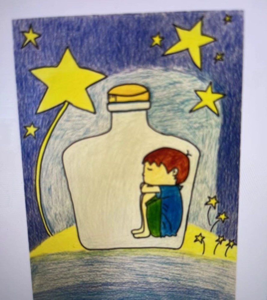 "期待着,更多人能够透过这些画作,走近孤独症孩子的心灵,读懂他们,一