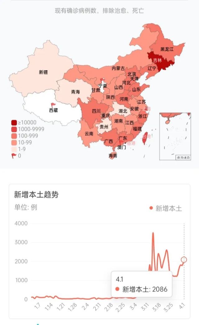 疫情数据4月1日疫情地图
