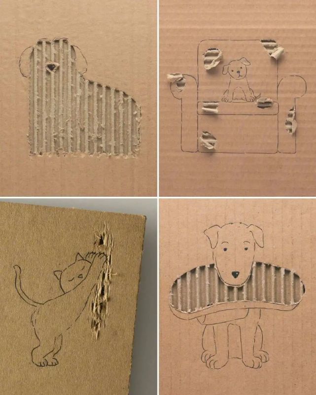 来自瓦楞纸上的小创意