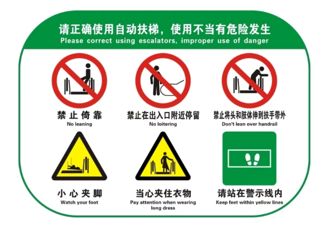 电梯安全警示标志应规范技术知识辽宁大连应急管理局(原安监局)特种