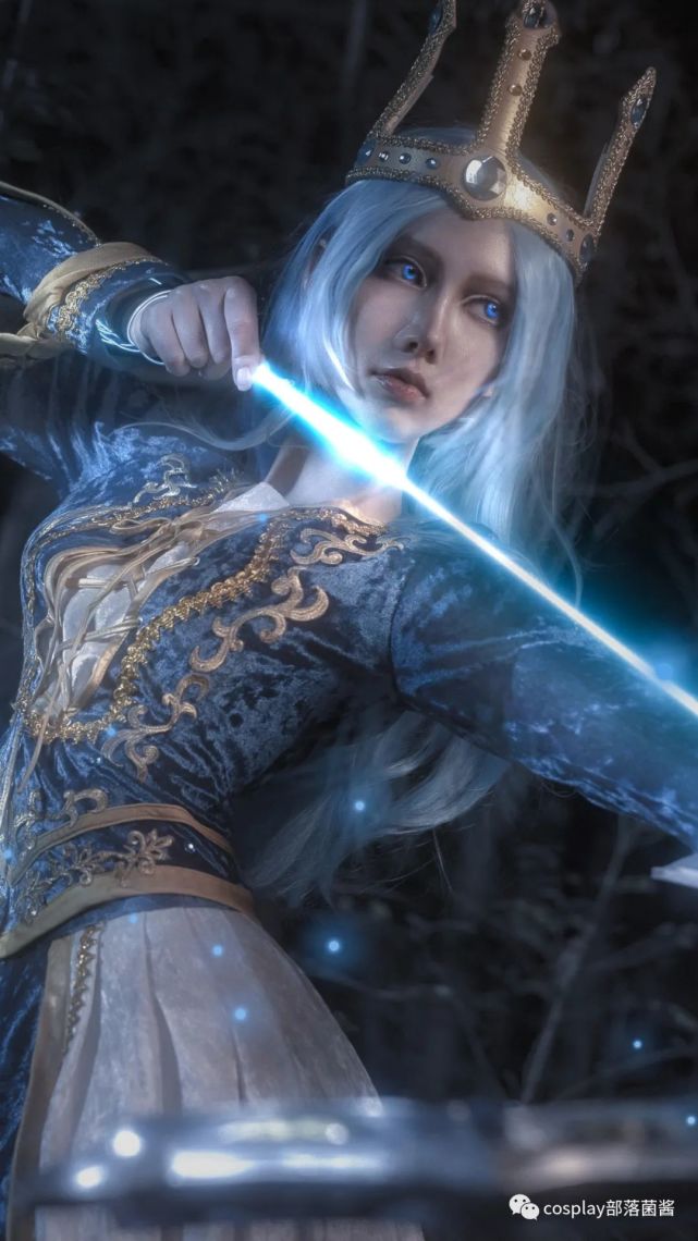 cos:英雄联盟艾希女皇皮肤cos