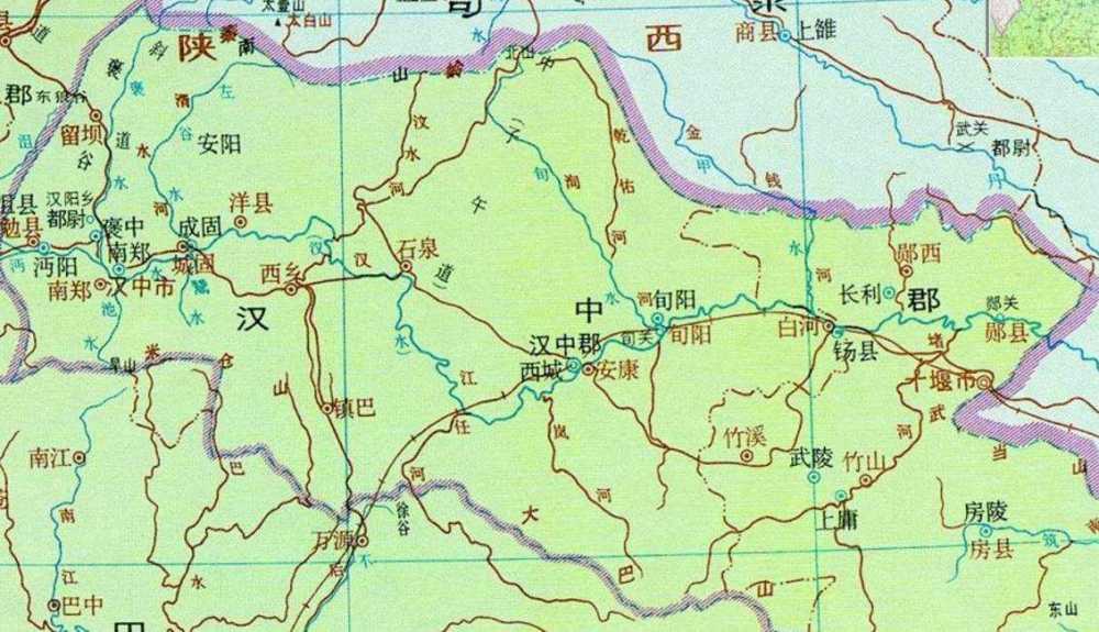三国时期汉中地图图片