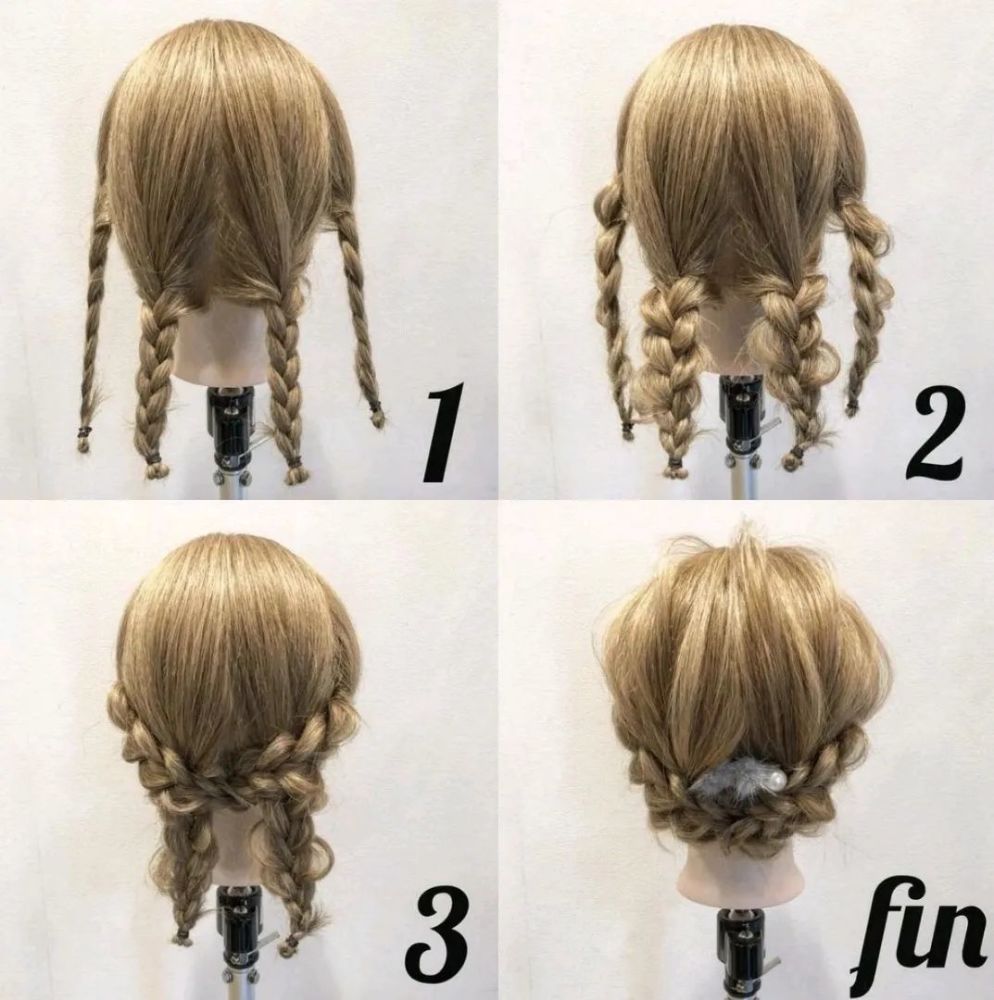 简单易上手的编发,适合齐肩短发_腾讯新闻