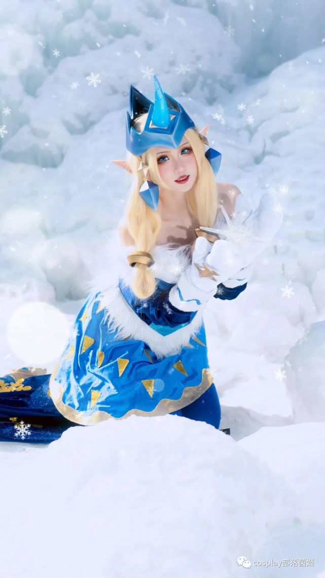 cos:英雄联盟索拉卡冬季仙灵cos正片@瓦斯塔亚
