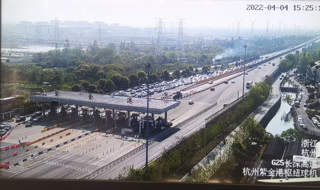 东,新街收费站出口,绕城高速下沙大桥段,杭长高速紫金港收费站出口,杭