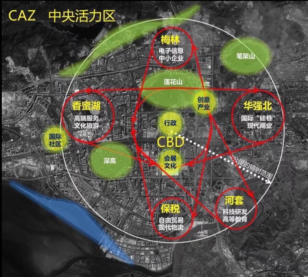 深圳各區規劃圖,詳細瞭解深圳每個區域規劃