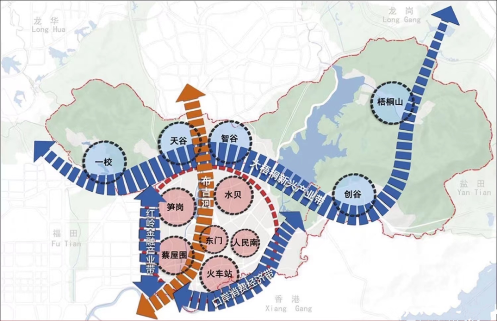 精簡版2022深圳市各區規劃圖