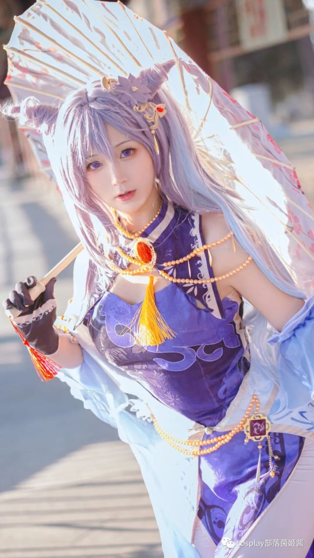 cos原神刻晴同人旗袍cos正片篮子