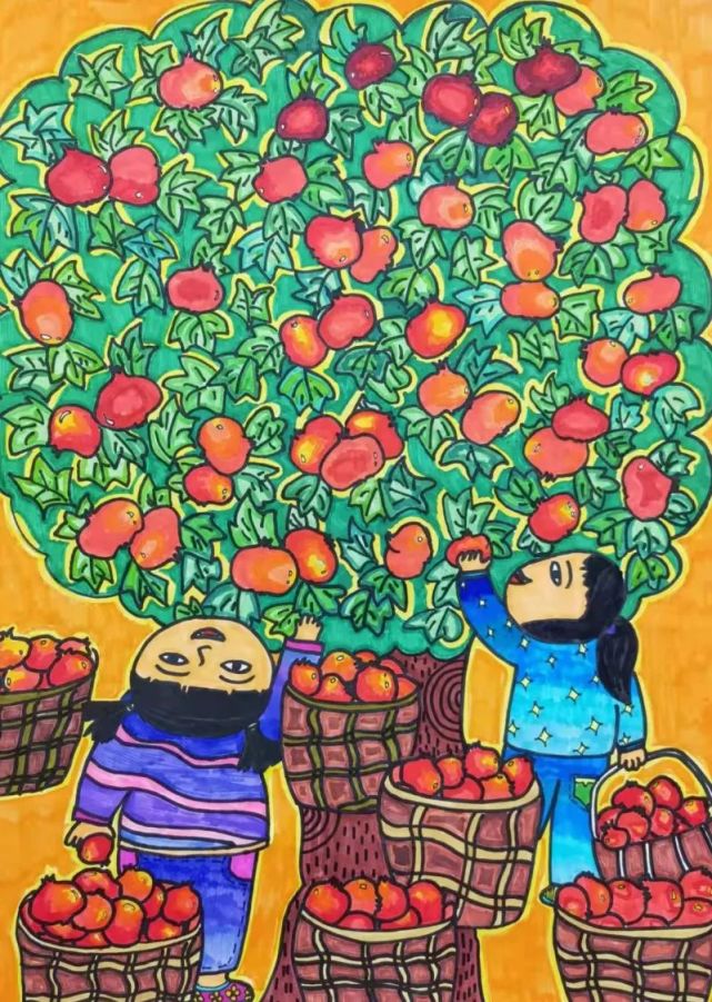 新疆乌鲁木齐市第121小学二年级二班 朱欣怡;辅导教师:杨雅莉)"小画家