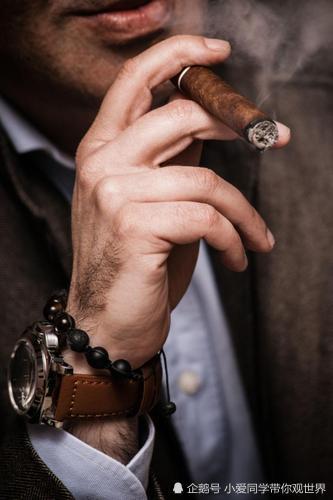这位已经戒烟戒了50多年的穷人主动上前与那位绅士搭讪:"你的雪茄真是