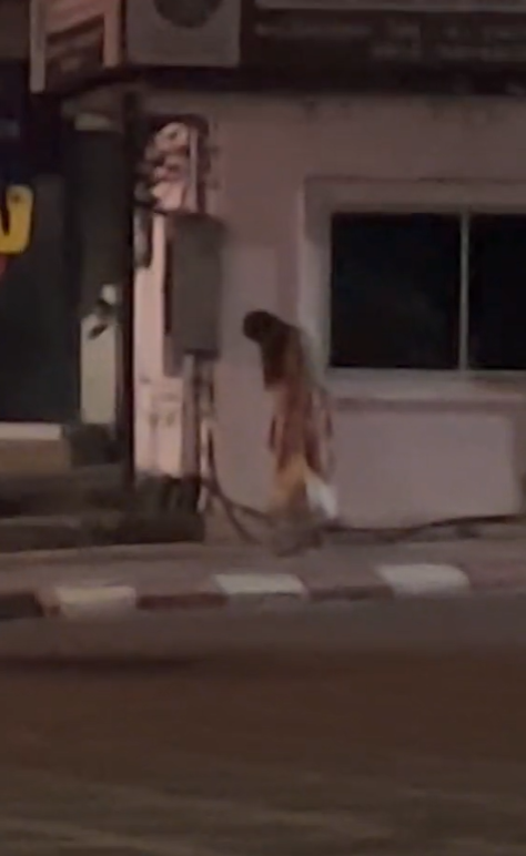 泰国女子身穿白裙披头散发站在午夜街头，画面让人脊背发凉家教可以一对多吗