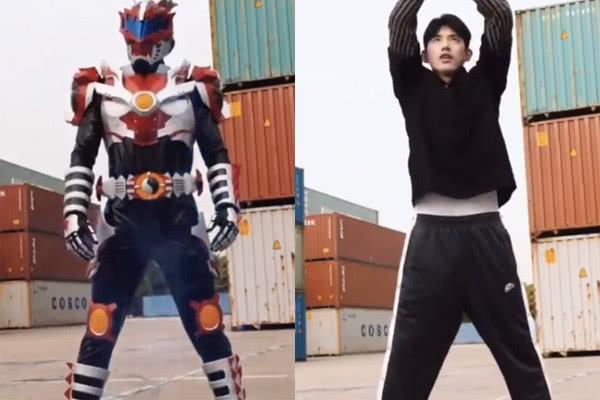 炎龙侠吴建飞带儿子出境,长相剑眉星目,眉眼间意外像邓紫棋