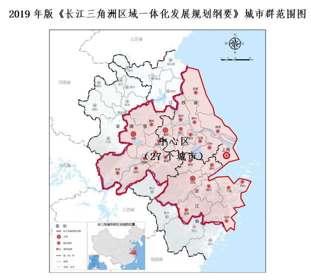 长三角一体化格局详解:全国19大城市群中最大城市群空间发展特点