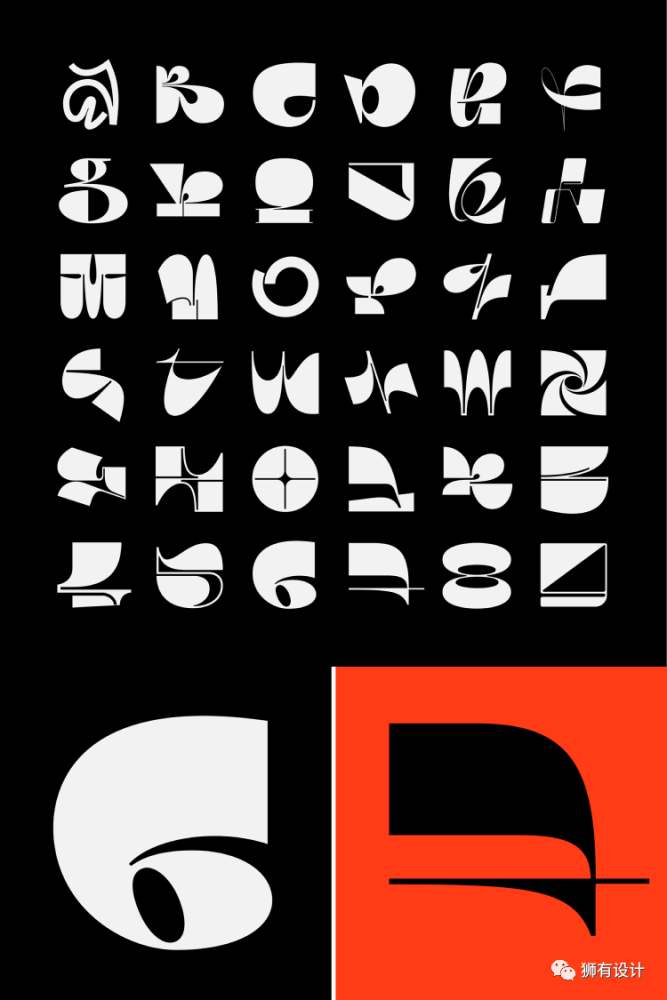 再来看看它的非理性,试图极限笔划对比的字体结构,你就能体会这种怪异