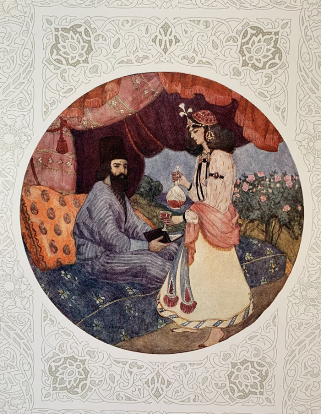 醉美插画书之七|《鲁拜集》