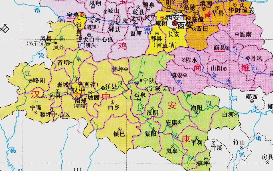 陝西省的區劃變動10個地級市之一漢中市為何有11個區縣