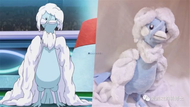 手工达人制作了宝可梦超级七夕青鸟布偶完美重现湿身的样子