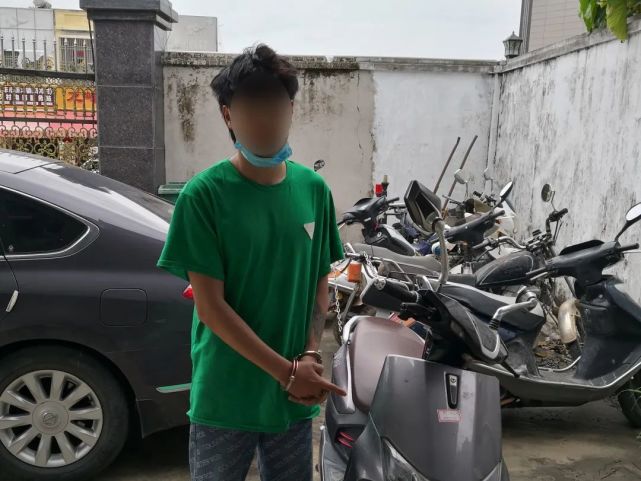 陆丰金厢两男子因偷车被警方抓获