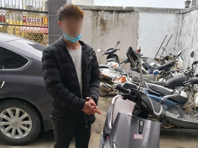 陆丰金厢两男子因偷车被警方抓获