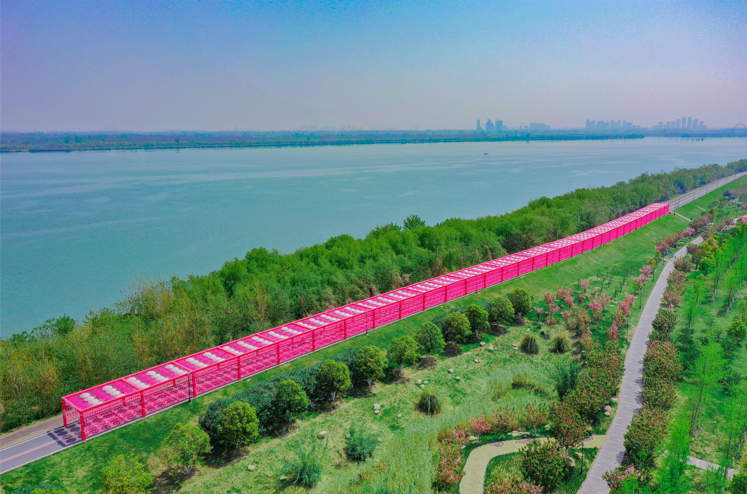 襄阳滨江大道出现粉色天空,还有…_腾讯新闻