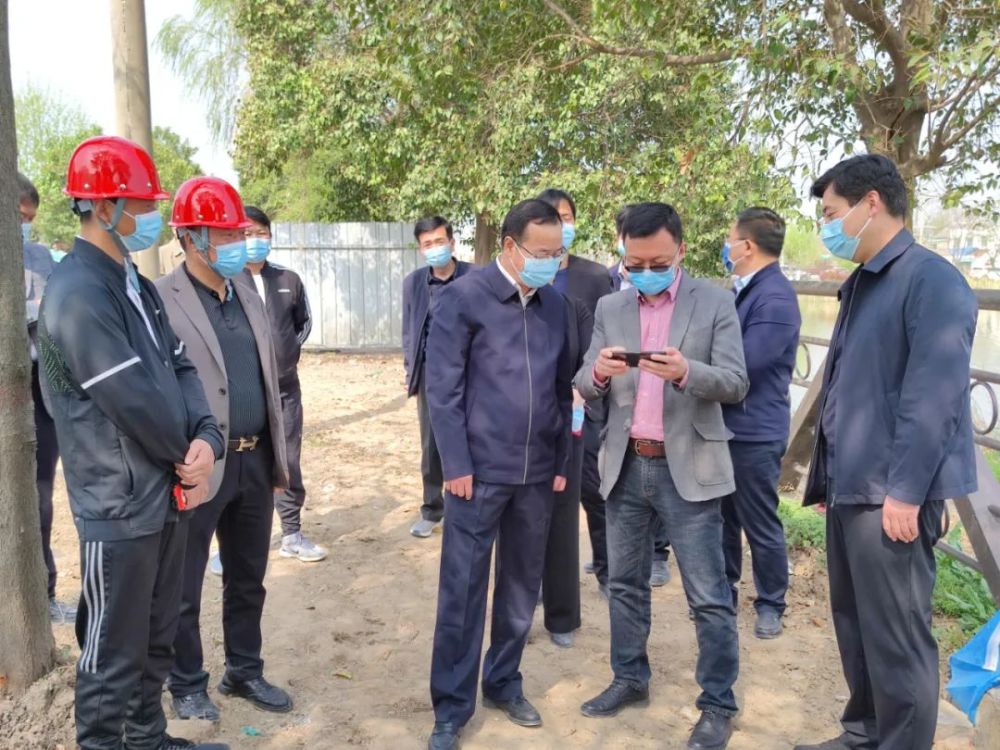 淮阳区委书记张建党调研龙湖湿地保护项目建设工作