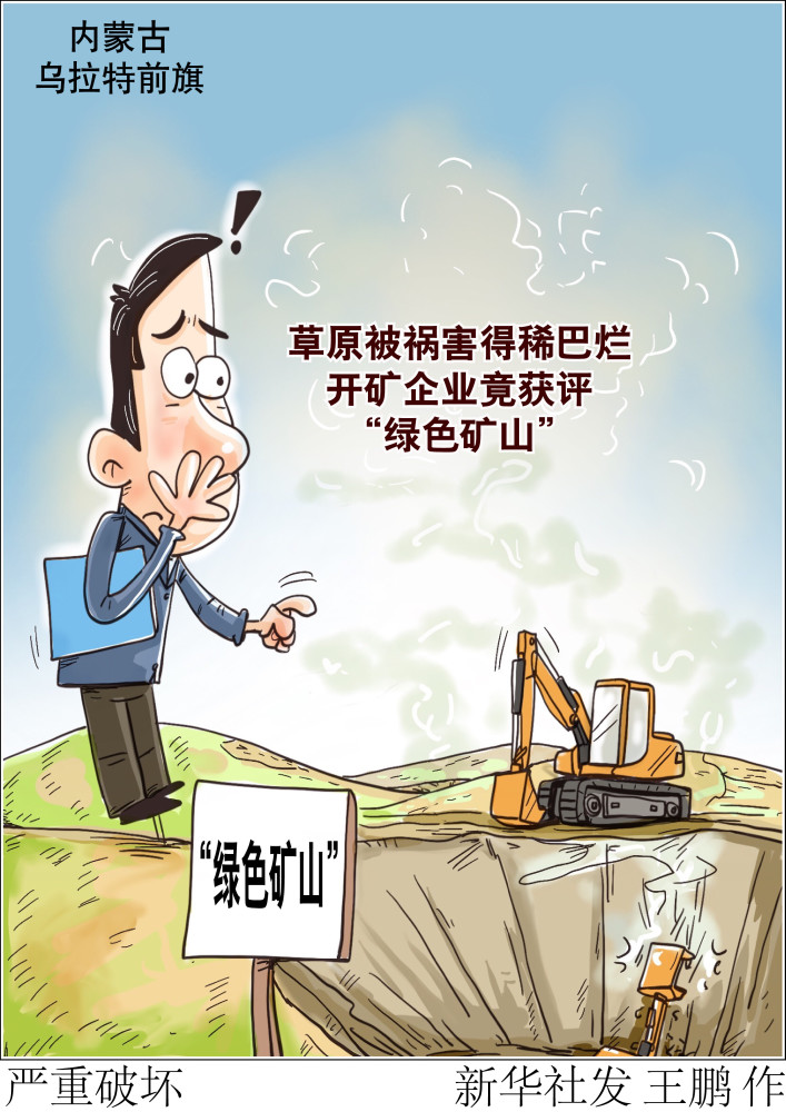 (图表·漫画)【新华视点·聚焦中央生态环保督察】严重破坏