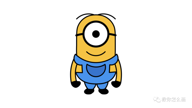 画一个可爱的独眼小黄人