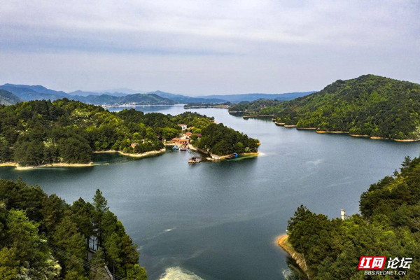 绿水青山春和景明岳阳铁山水库的好生态一览无遗