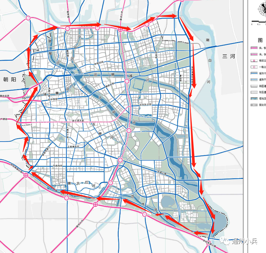 速看通州将规划建设绕城环路建成十一横九纵干道网