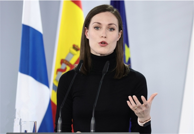 "的态势,具有了深厚的民意基础,所以芬兰总统马林在访问美国的时候,才