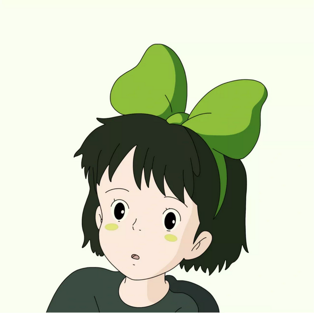 创意手绘小魔女琪琪头像这也太可爱了吧