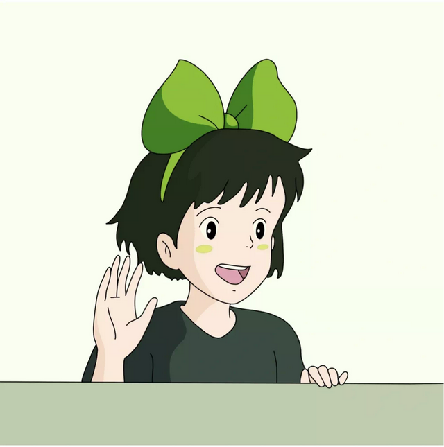 创意手绘小魔女琪琪头像这也太可爱了吧