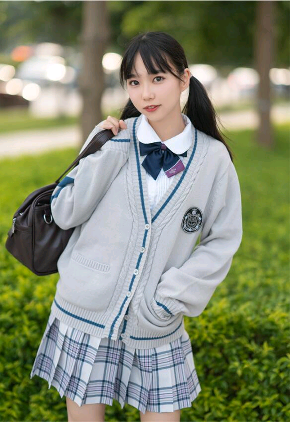 jk少女,双马尾辫校花插图3