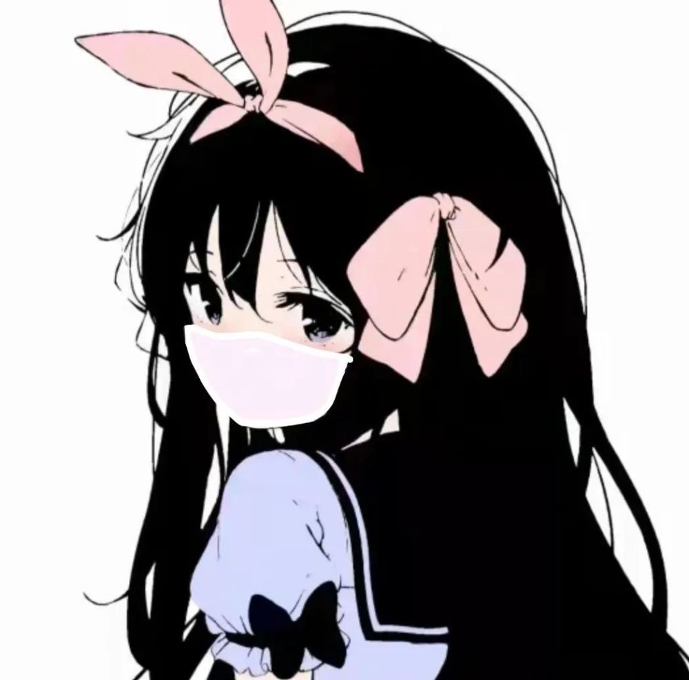 带口罩头像