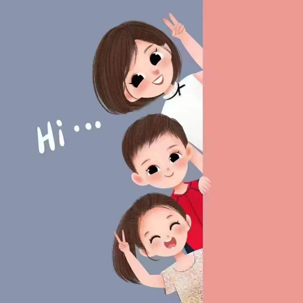 宝宝和妈妈手绘头像
